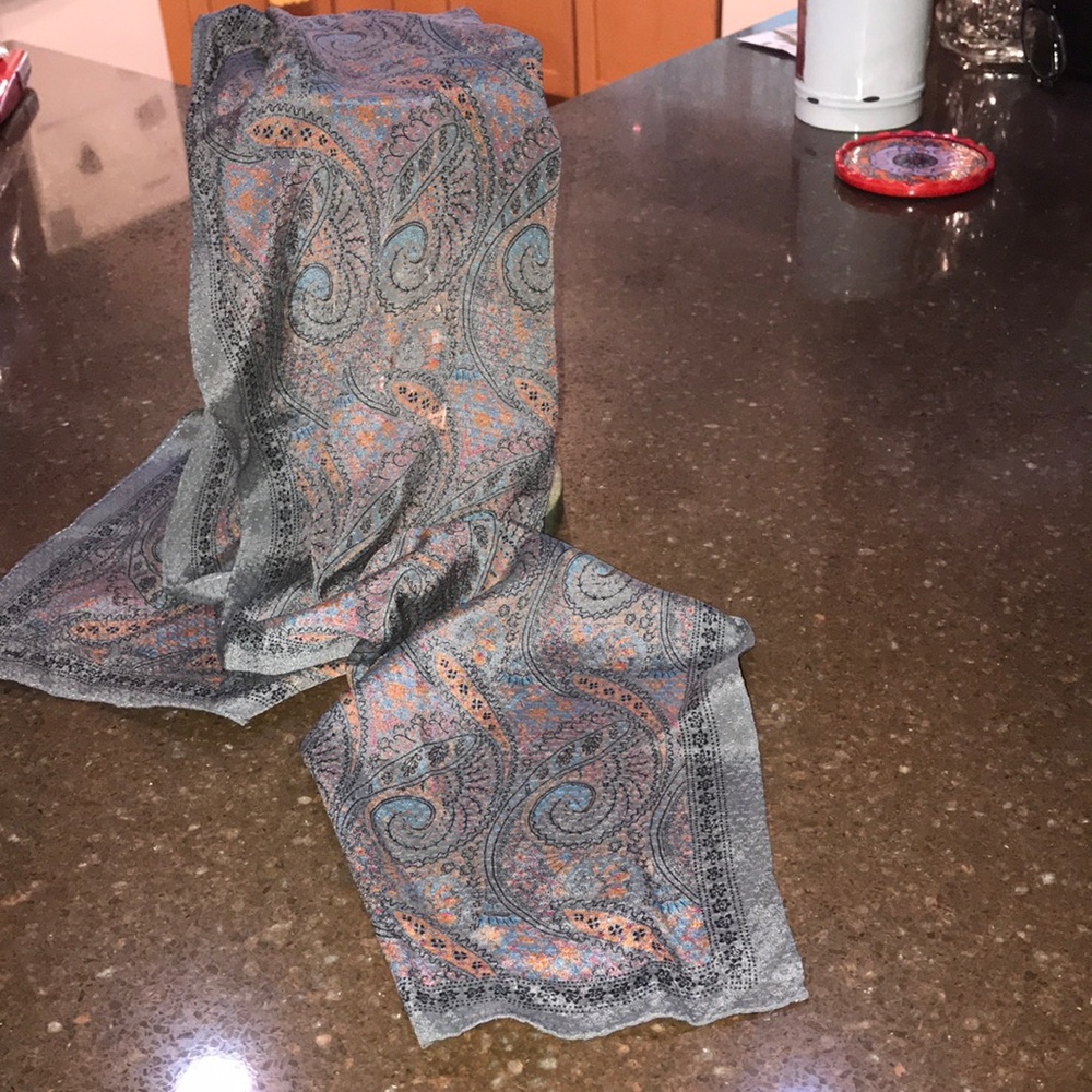 Silk scarf  beautiful paisley design